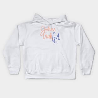 Johns Creek Cursive Kids Hoodie